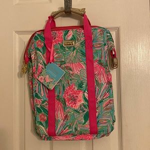 NWT Lilly Pulitzer Coming In Hot Backpack Insulated Wine Cooler